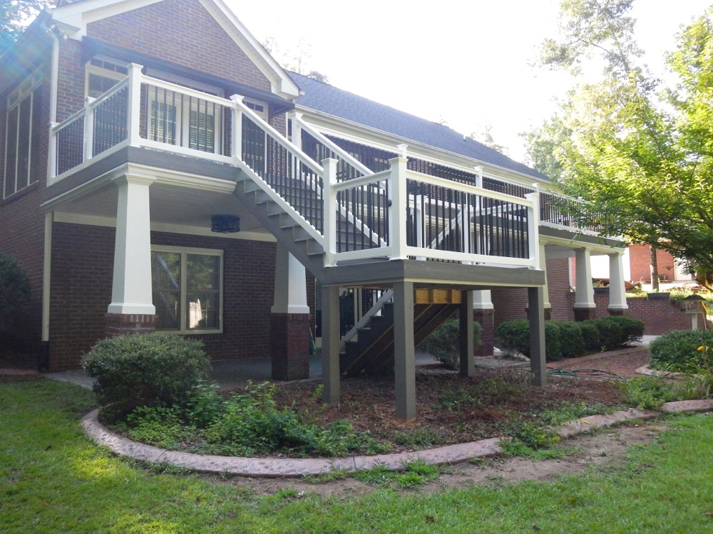 Vinyl deck boards and railings for Marietta, Roswell, and metro Atlanta.